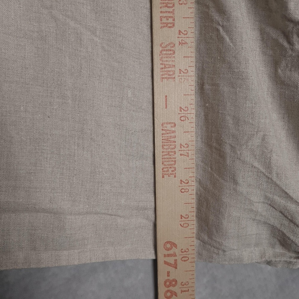 Flax Cream Button-Front V-Neck Tunic - Picture 15 of 16